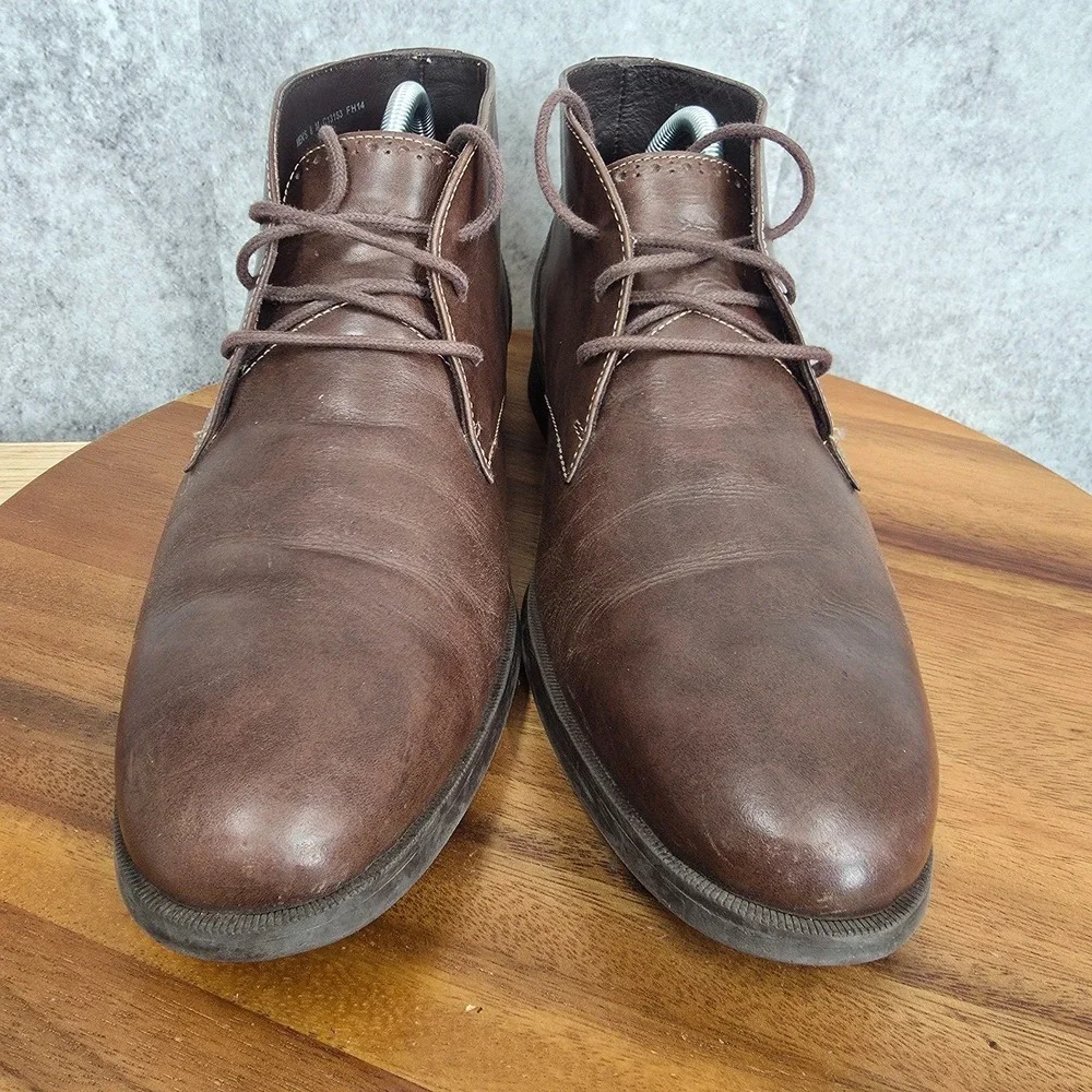 Cole‎ Haan Chukka Boots Mens 8 M M Copley Brown Leather Lace Up Ankle C13153